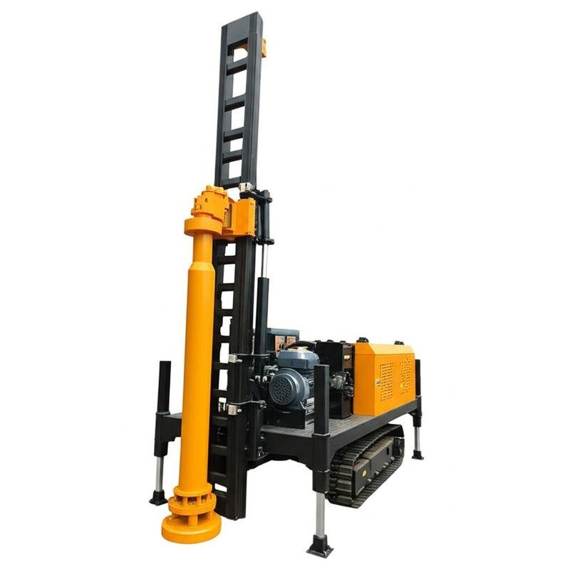 Max Rotary Speed 75/150r/min Crawler Water Well Drilling Rig for High ...