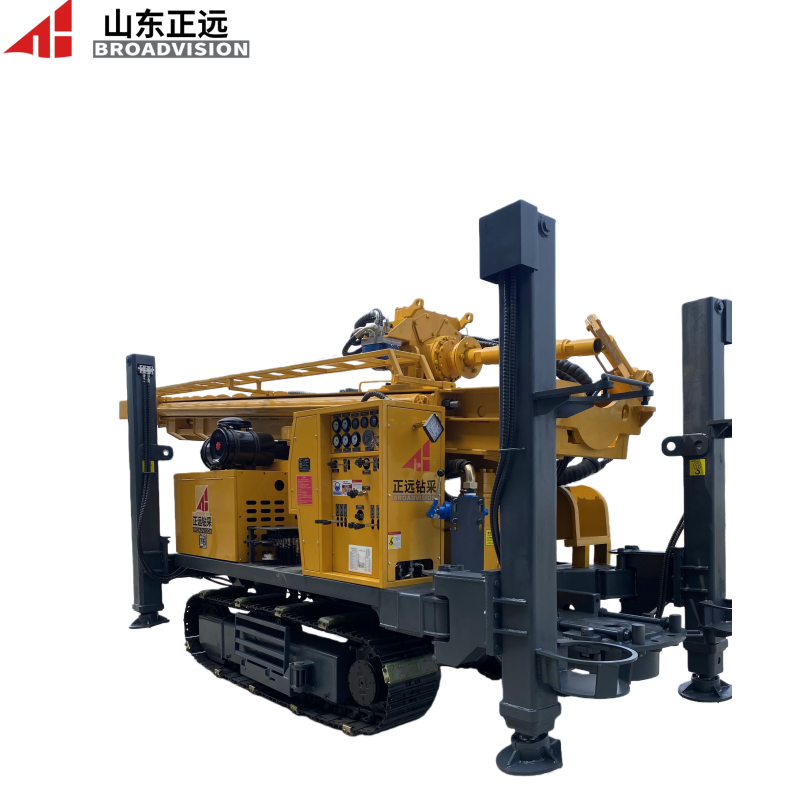 Torque In Rig Max rotary torque 11000 5500Nm crawler water well drilling rig capable ...