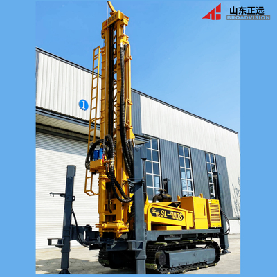 Rotary Drilling Crawler Mounted Water Well Drilling Machine with Air Pressure 1.2-35.Mpa and 1.5T Winch Lifting Force