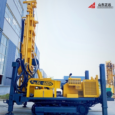 132kw Engine Rotary Drilling Rig 600m Depth Crawler Mounted Water Well Drilling Rig for Sale