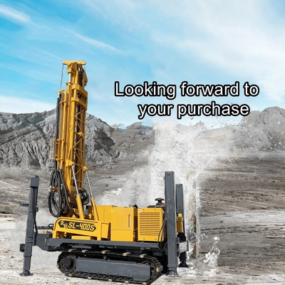 22kw Crawler Water Well Drilling Rig Fuel Efficient Hydraulic Borehole Drilling Machine