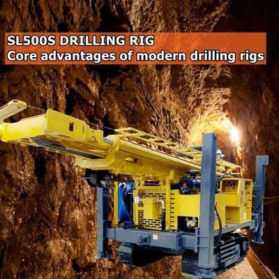 Full Hydraulic Deep Rock Water Drilling Rig 1200M With Hydraulic System For Lifting