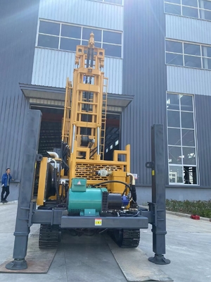 380V Crawler Water Well Drilling Rig 3.5Mpa Pressure Deep Well Drilling Equipment
