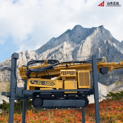 500 Meters Foundation Hole China Portable DTH crawler Water Well Drilling Rig