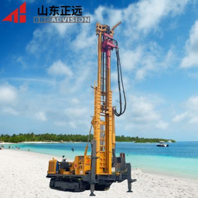 Uphill Drilling Crawler Water Well Drilling Rig with 26000/13000Nm Max Rotary Torque and 21° Angle