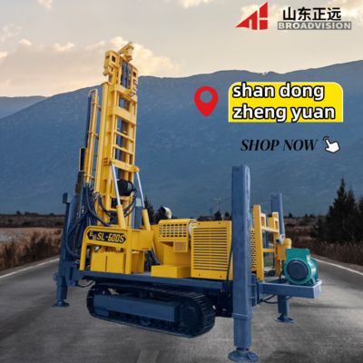 Heavy 12.5-ton 600-meter sturdy and durable water well drilling rig