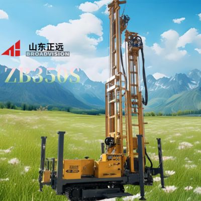 回転トルク: 8500/4250, 350 メートルの耐久性のあるクローラー型水井掘削機