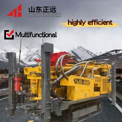A 650-meter-diameter 105-450mm crawler-type water well drilling rig