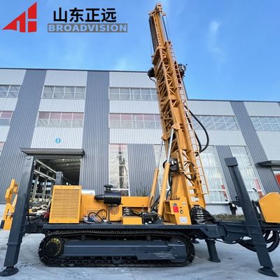 Max Rotary Speed 85/170r/min Crawler Water Well Drilling Rig 9.6M Drill Pipe Length for Smooth Drilling
