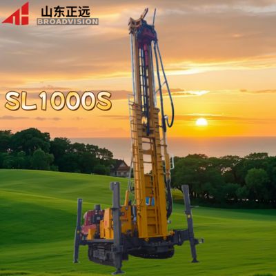 Dear friend, here is a 1000 - meter water well drilling rig designed for large - aperture complex terrains.