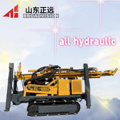 SL400S Crawler-type Water Well Drilling Rig Offers Multiple Functions With Low Comprehensive Cost And Easy Operation.