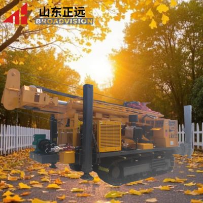 Professional Crawler Water Well Drilling Rig for Air Pressure 1.6-8Mpa and Max Rotary Torque 26000/13000Nm
