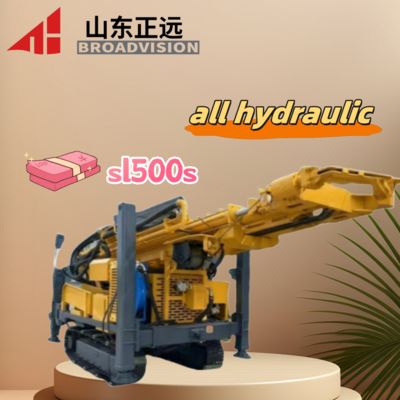 Hydraulic Full-terrain Water Well Drilling Rig Has High Power Output, Strong Penetration Ability, Resistance To High Pressure And Corrosion Resistance.