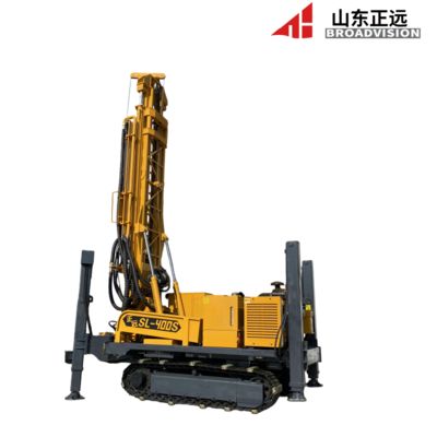 89/102mm Drill Pipe Diameter Crawler Water Well Drilling Rig with 6m Pipe Length and Air Consumption 16-55m3/min