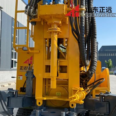 Hydraulic full-terrain drilling rig with high-pressure impact for deep rock drilling, low consumption and durable performance