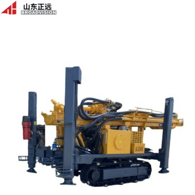 330-meter hydraulic-driven multi-functional rotary hard-core crawler water well drilling rig