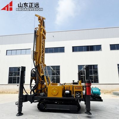 330-meter hydraulic-driven multi-functional multi-terrain crawler water well drilling rig