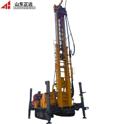 1000-meter high-efficiency multi-terrain hydraulic-driven mobile water well drilling rig