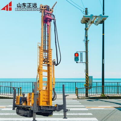 500m-1000-meter hydraulic-driven high-efficiency top-drive mobile water well drilling rig
