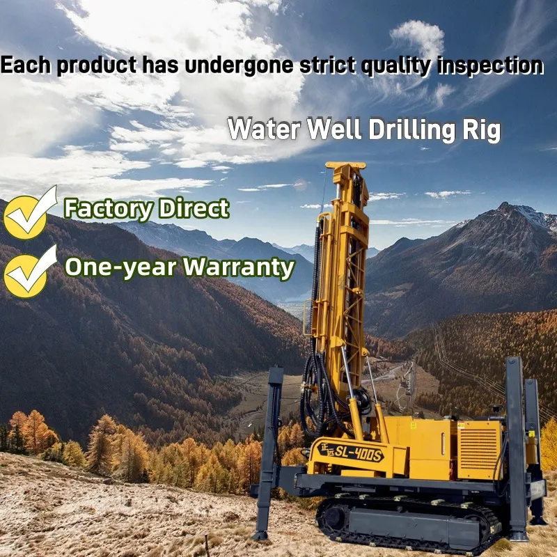 SL400S  Hydraulic Rotary Machine Diamond Bit Crawler Mounted Drilling Rig for Sale 0