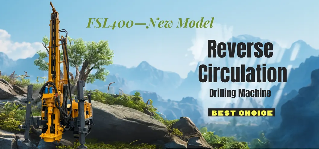FSL 400 Top Hammer RC Drill Rig Full Hydraulic For 400m Drilling Depth 0