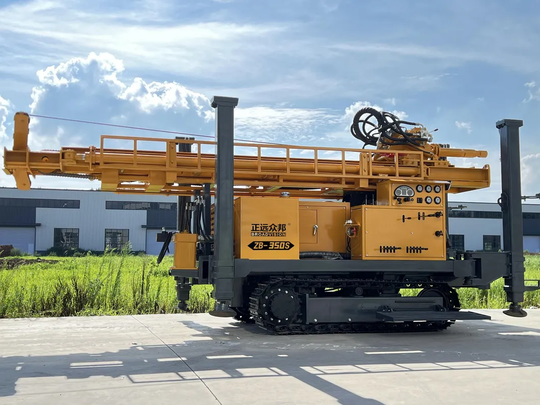 ZB350S Hydraulic Deep Water Well Crawler Borehole Rotary Core Drilling Rigs Machine 0