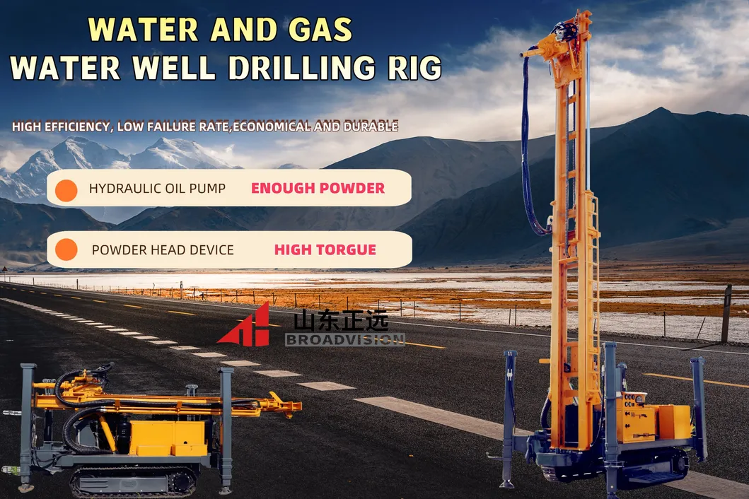 ZB350S Hydraulic Deep Water Well Crawler Borehole Rotary Core Drilling Rigs Machine 4