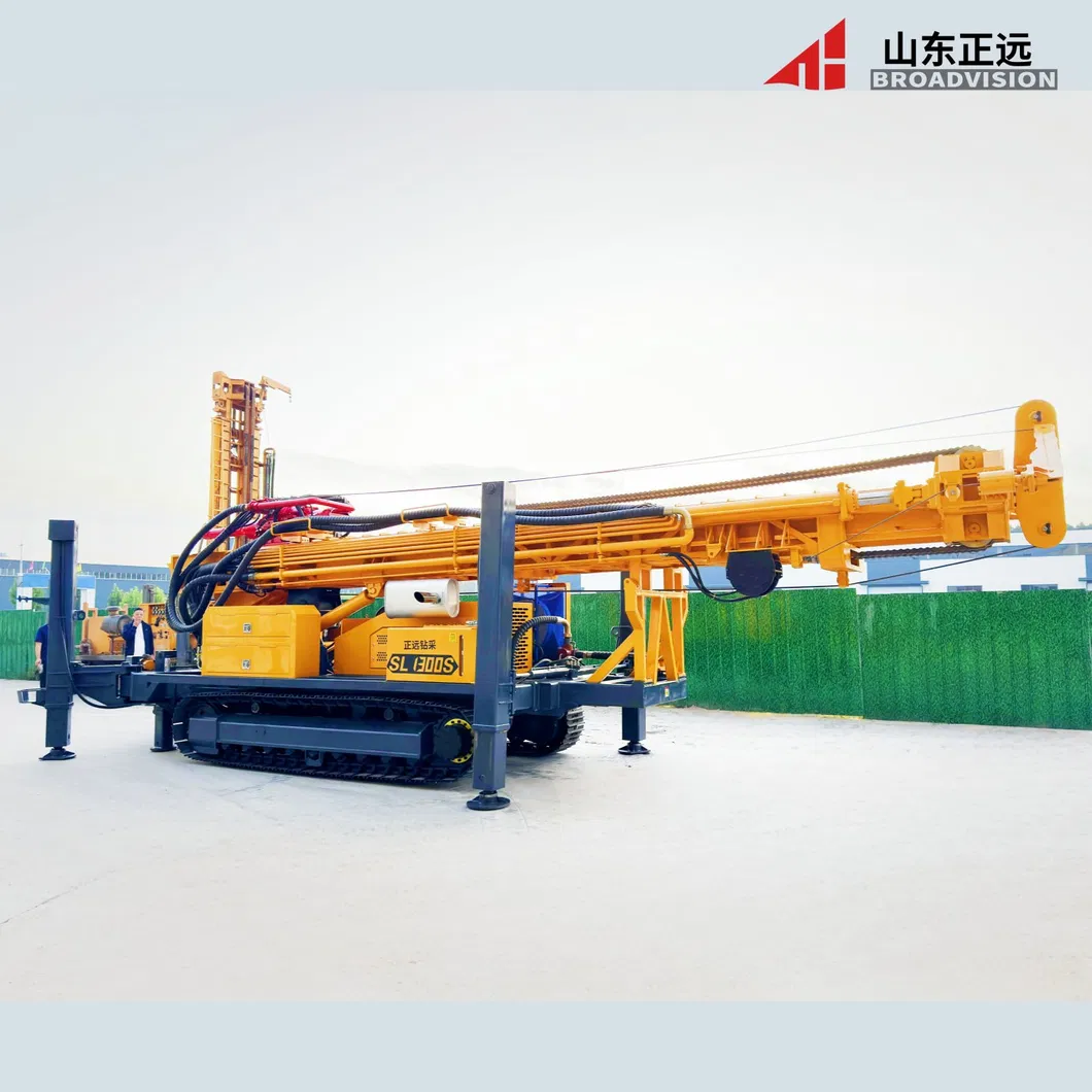 China 1300m Drill Rig for Water Well Mine Drilling Rig Diesel Engine Water Well Drill Rig Machine for Sale 1