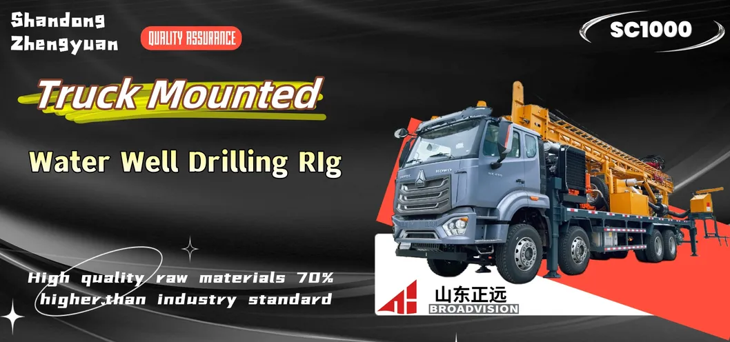 1000 Meter SC1000 Truck Mounted Water Well Rotary Drilling Rig Machine Factory Price for Sale 0