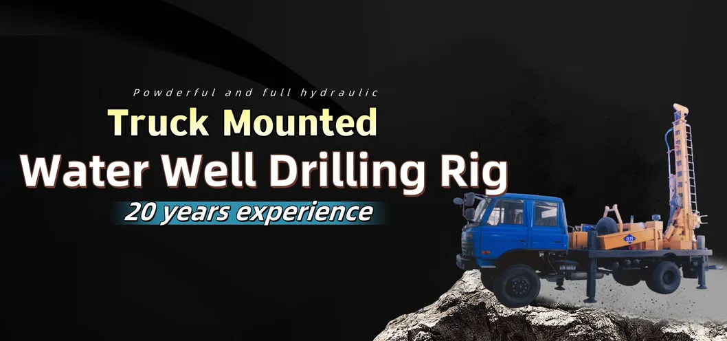 500Meters DTH Borehole Drilling Machine Truck Corrosion Resistant Long Lasting 0