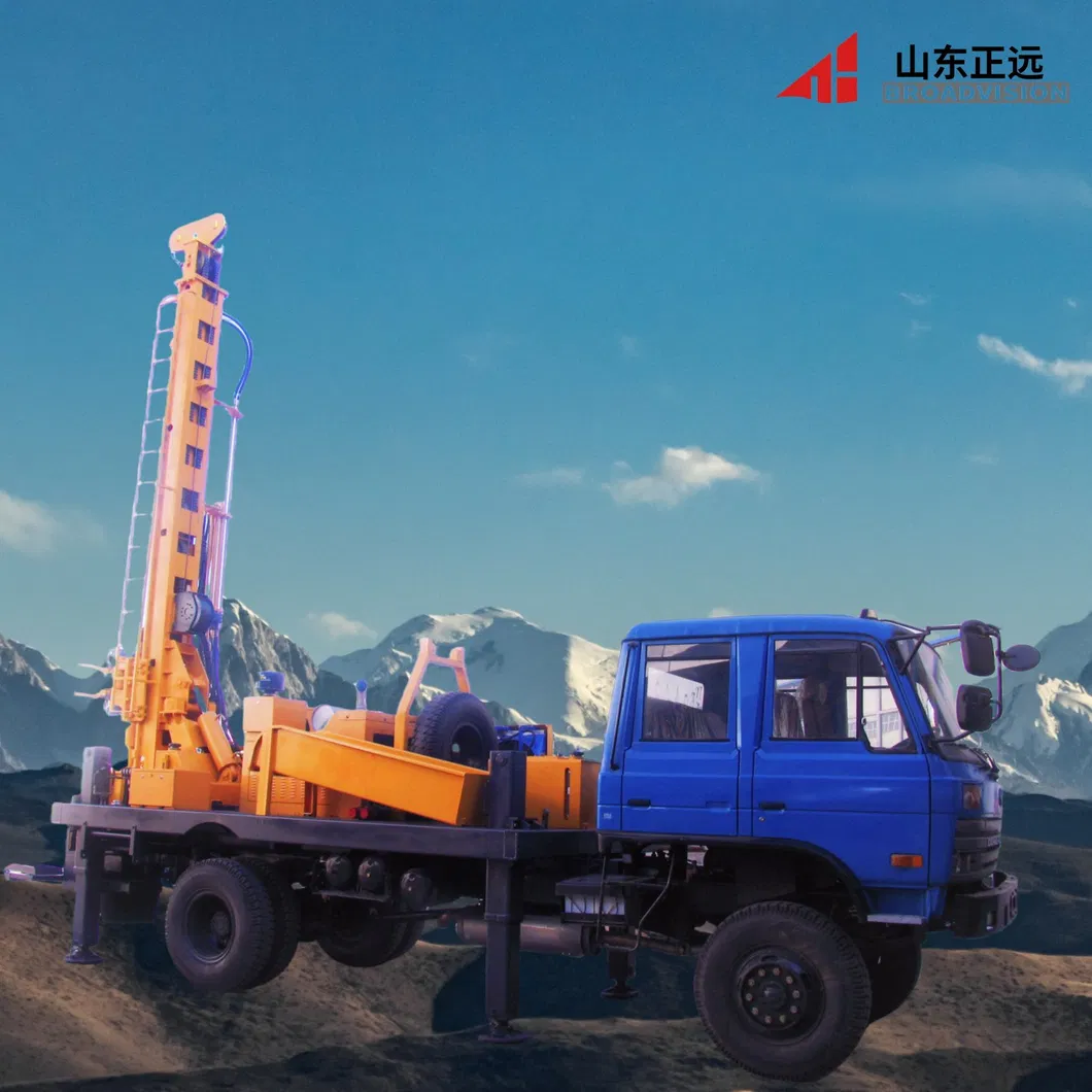 500Meters DTH Borehole Drilling Machine Truck Corrosion Resistant Long Lasting 2