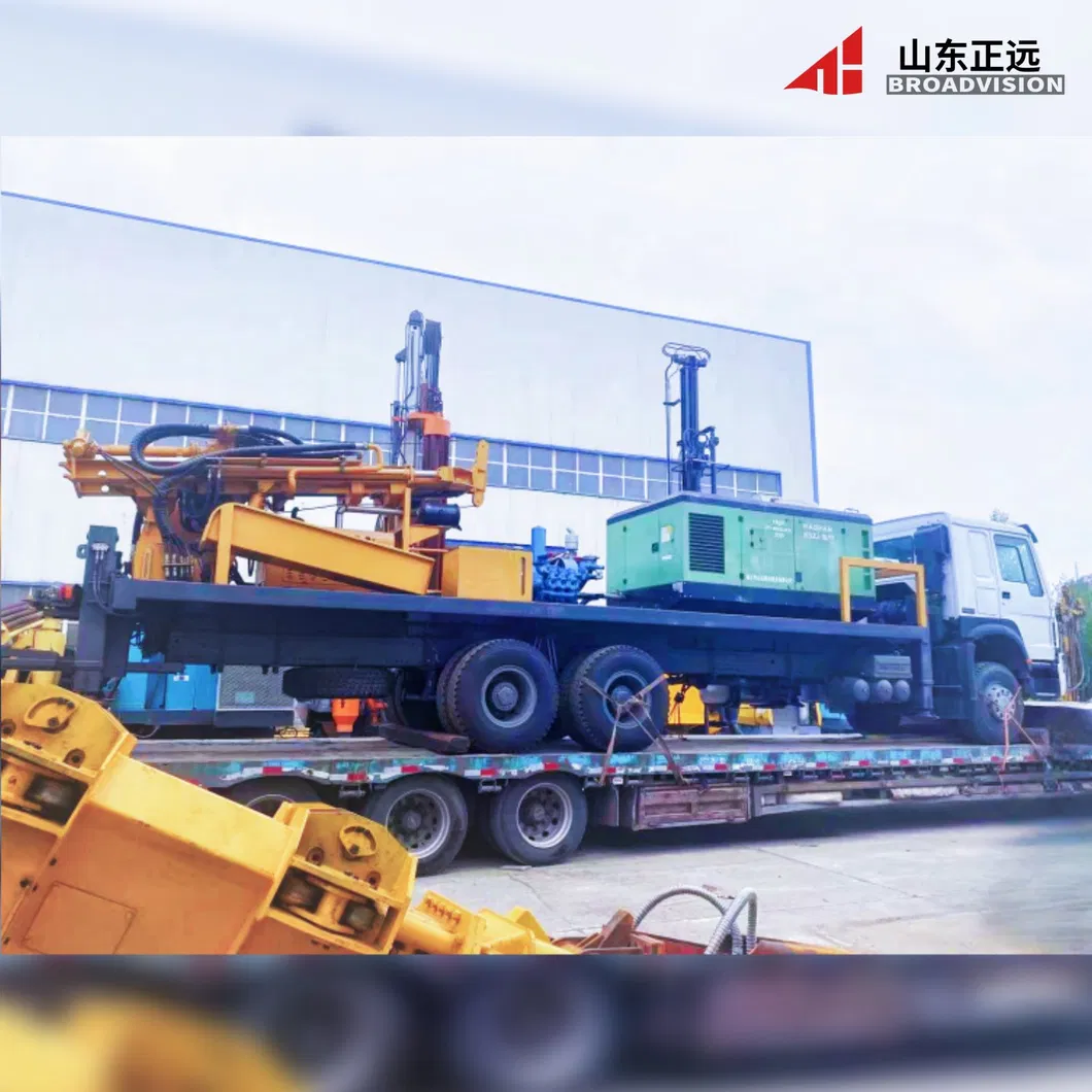 Factory Price 200m Depth Truck Mounted Borehole Drill Machine Rotary Drilling Equipment Water Well Drilling Rigs 2