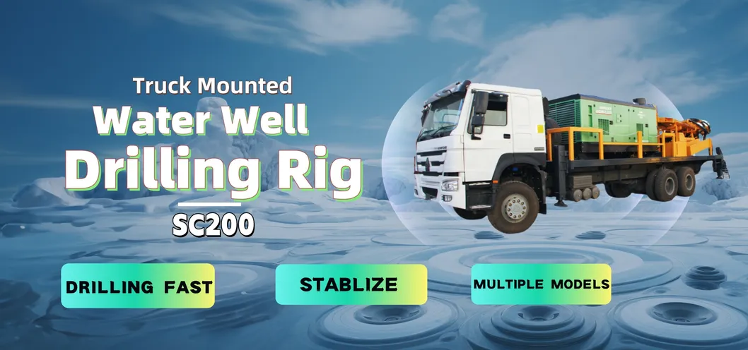 Factory Price 200m Depth Truck Mounted Borehole Drill Machine Rotary Drilling Equipment Water Well Drilling Rigs 3