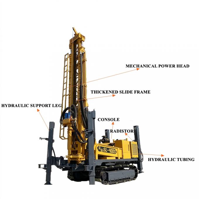 Torque Tube Rig Rotary DTH Water Well Drilling Rig Diesel Power High Torque Simple ...