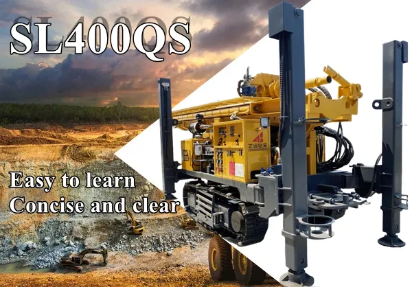 Diesel Engine 400m Crawler Borehole Hydraulic Crawler Type Monitoring well drilling rig for Sale in South Africa 3