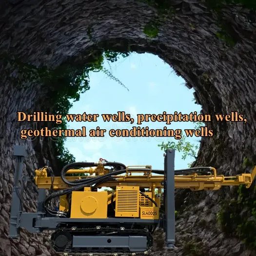 Diesel Engine 400m Crawler Borehole Hydraulic Crawler Type Monitoring well drilling rig for Sale in South Africa 4